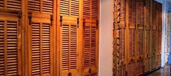 Drzwi żaluzjowe w stylu vintage
