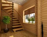 Treppe zum zweiten Stock in einem Privathaus