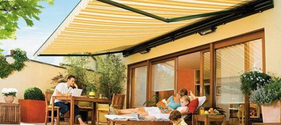 napellenzők és napellenzők a teraszra és a verandára