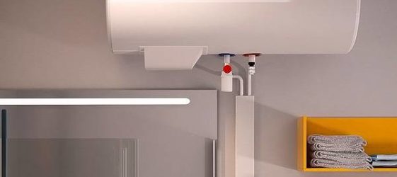 Flacher elektrischer Warmwasserbereiter 50 Liter