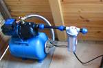 pumpestasjon for et privat hus vannforsyning