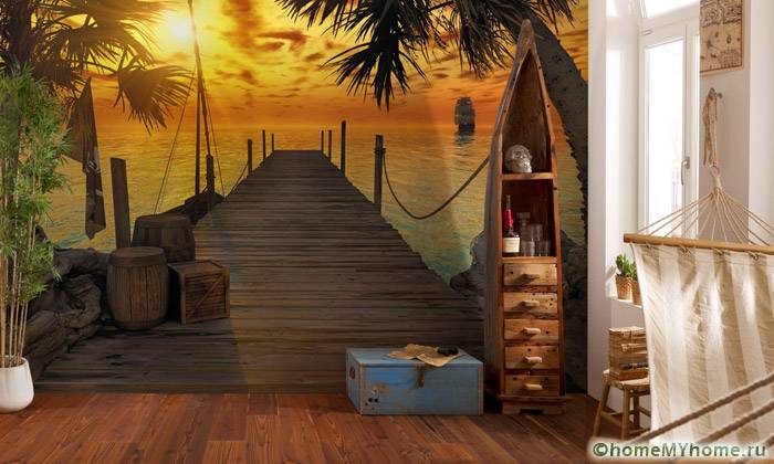 3D-Fototapete für Wände: Fotokatalog