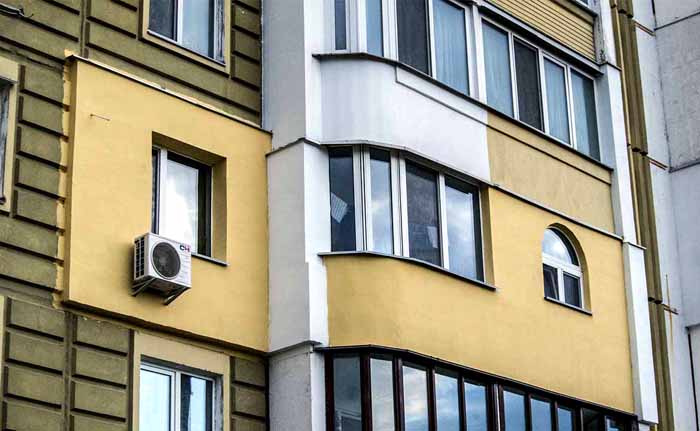 Eine Genehmigung kann nur eingeholt werden, wenn die Außendämmung im gleichen Stil wie die Fassade erfolgt.