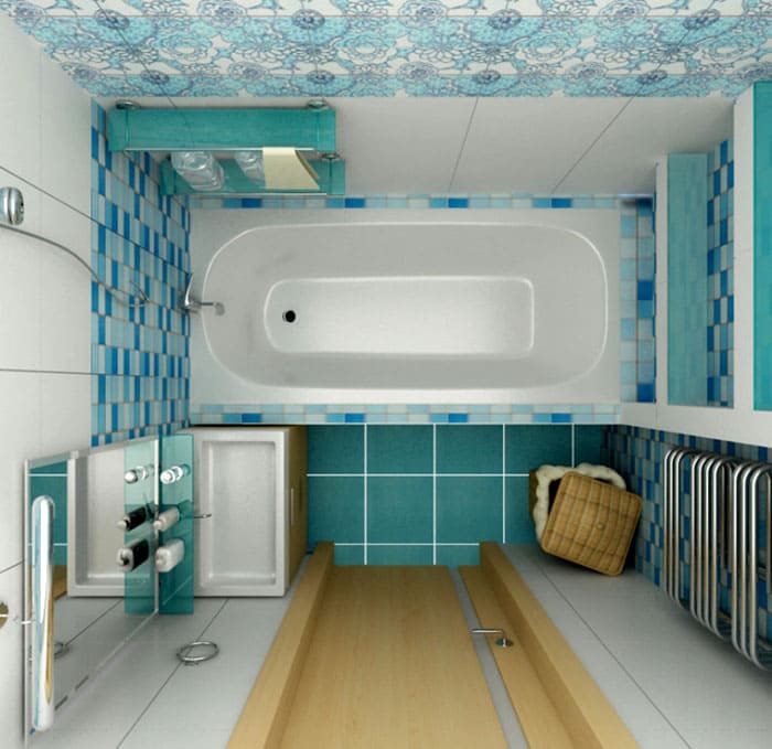 Narożnik wolny od innych instalacji sanitarnych można wykorzystać jako element dekoracyjny lub funkcjonalny