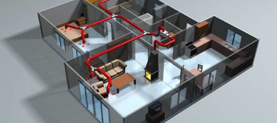 DIY luftopvarmning af et privat hus
