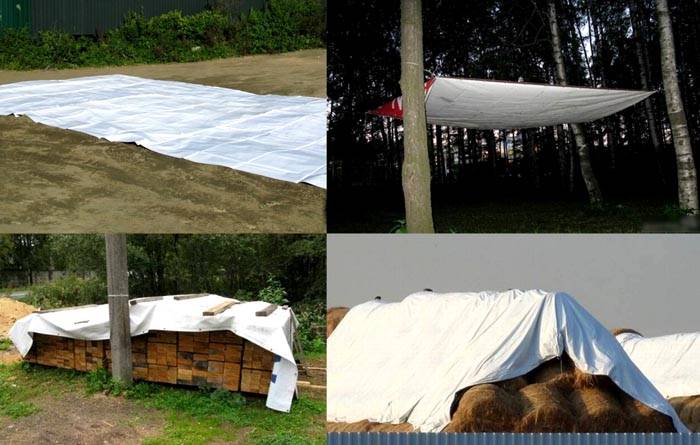 Du kan fremstille forskellige nyttige enheder fra et banner eller et telt til en lastbil. Især - carport