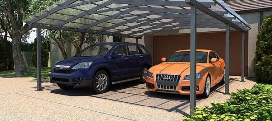 Carport für die Hütte