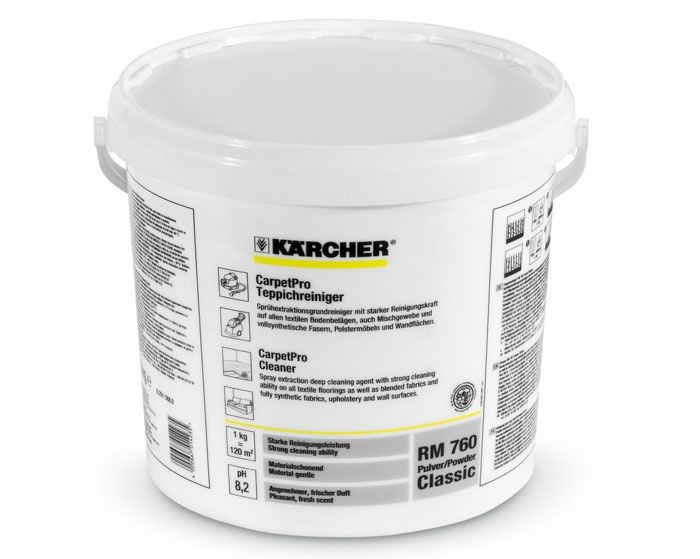 Karcher betragtes som giftig, så det er bedst ikke at bruge det til rengøring af belægninger i et børneværelse.