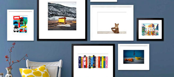 Fotorahmen an der Wand