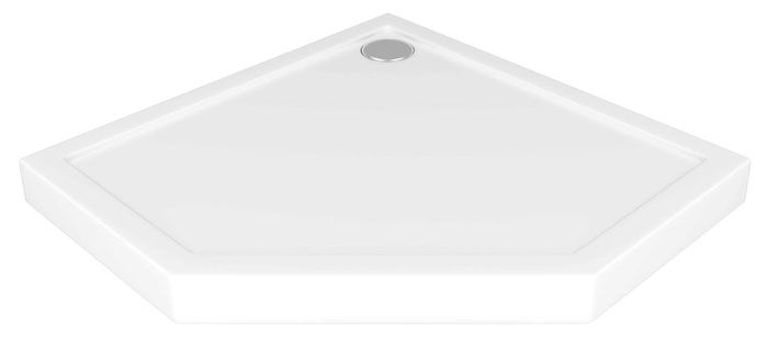 Acryl Duschwanne 900 × 900 mm Serie BAS Pentagon-förmiger Diamant