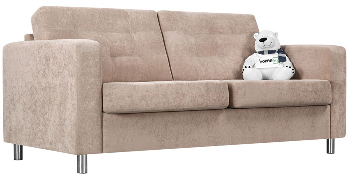 Sofa do kuchni z miejscem do spania wykonanym ze stada jest niedroga, a sam materiał jest traktowany kompozycją odporną na brud i wodę