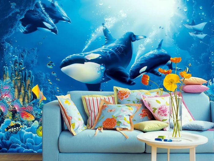 Natur, Landschaften und ein Aquarium ermöglichen es einem Menschen, in seinem eigenen Zimmer eine Pause vom Alltag einzulegen