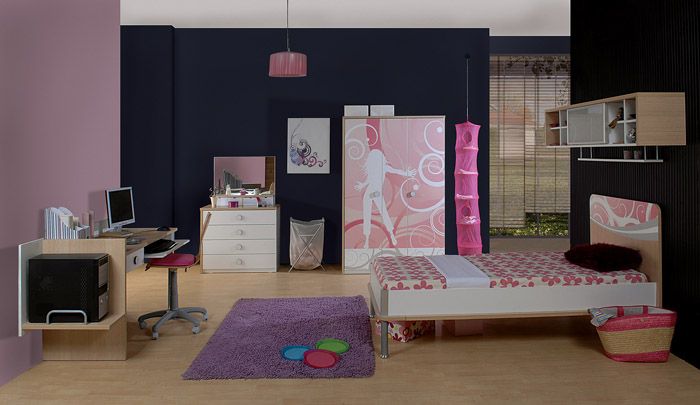 Les ensembles de meubles pour enfants pour adolescentes reflètent déjà les tendances modernes dans les styles