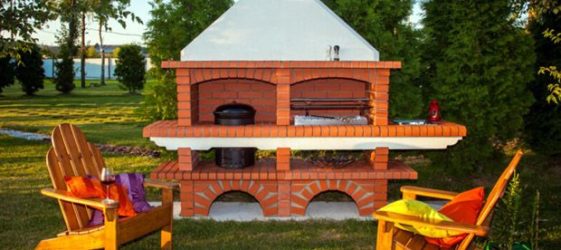 Grill z cegły DIY