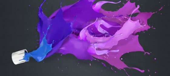 Com obtenir el color porpra en barrejar pintures