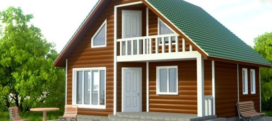 Prefab-hus i tre