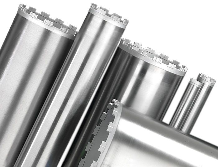 Les broques de nucli de diamant estan disponibles al mercat en un gran assortiment de mides estàndard