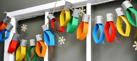 Girlandy DIY na nowy rok: zdjęcie