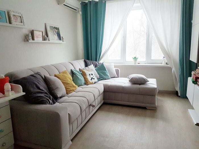 Um das Interieur zu ändern, wird empfohlen, einen Ton auszuwählen, der sich von der vorherigen Farbe abhebt
