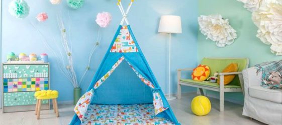 DIY wigwam dla dzieci: zdjęcie krok po kroku