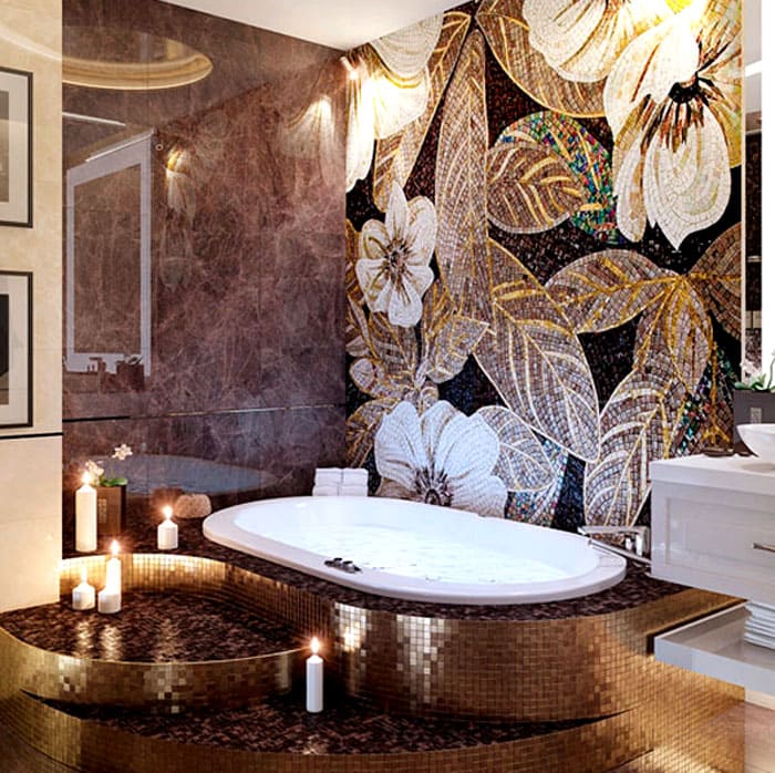 Ein exquisites Badezimmer kostet eine anständige Menge, aber ein solches Design ist nicht nur sehr ästhetisch, sondern auch sehr langlebig.