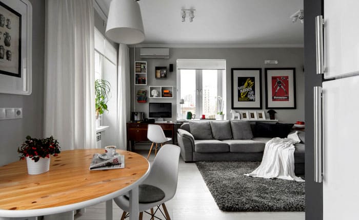 In diesem Fall müssen Sie den Effekt, den Sie in Ihrer Wohnung sehen möchten, bis ins kleinste Detail überdenken.