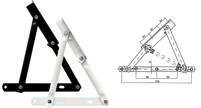 Moderne Handaufzüge sind so konzipiert, dass später eine Ausgleichsfeder oder ein Gaslift darauf eingebaut werden kann.