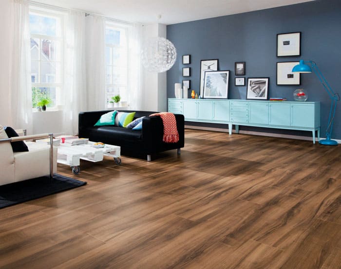 Linoleum under laminat: foto