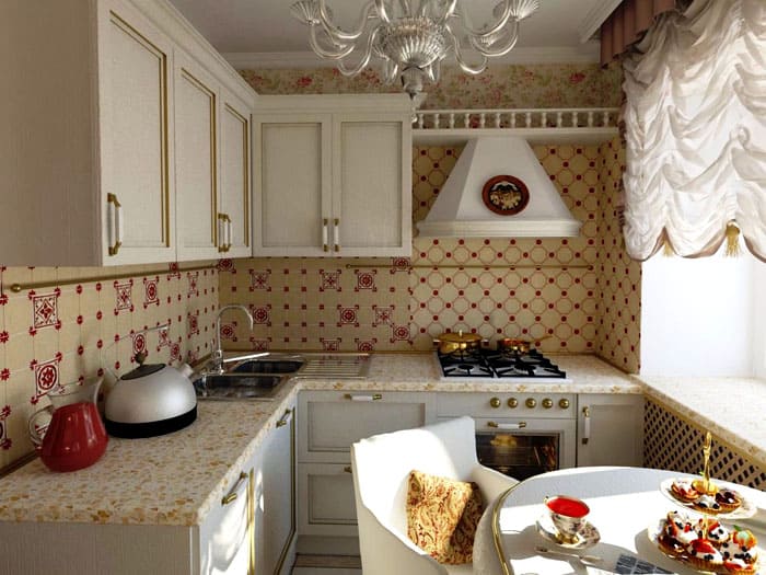 O tampo da mesa estendendo-se no parapeito da janela complementa visualmente a área da cozinha