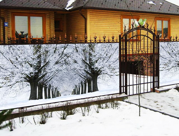 Zdejmowana siatka z modułami fotograficznymi, która jest odpowiednia na sezon zimowy