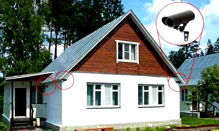 Die Installationsorte der Kamera müssen schwer zugänglich sein, aber für die Ausführung der Überwachungsfunktion effektiv