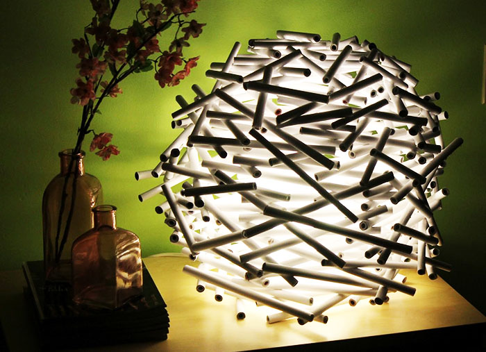 Llum de bricolatge: idees, instruccions